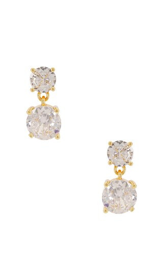 Cleo Heart Earring in Gold | Revolve Clothing (Global)