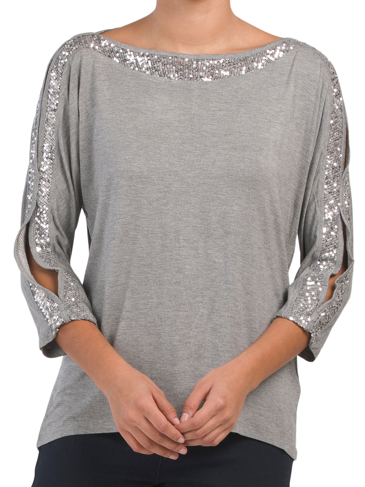 Sequin Trim Top | TJ Maxx
