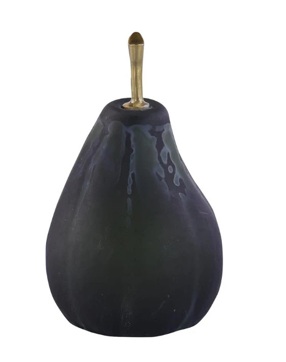 Glass Pear Sculpture, Small | Greene & Co Interiors
