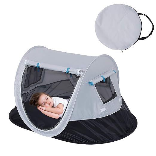 SHDIBA Portable Travel Pop up Baby Tent, Large Beach Sun Shelter Infant Tent, UPF 50+, Baby Sleep... | Amazon (US)