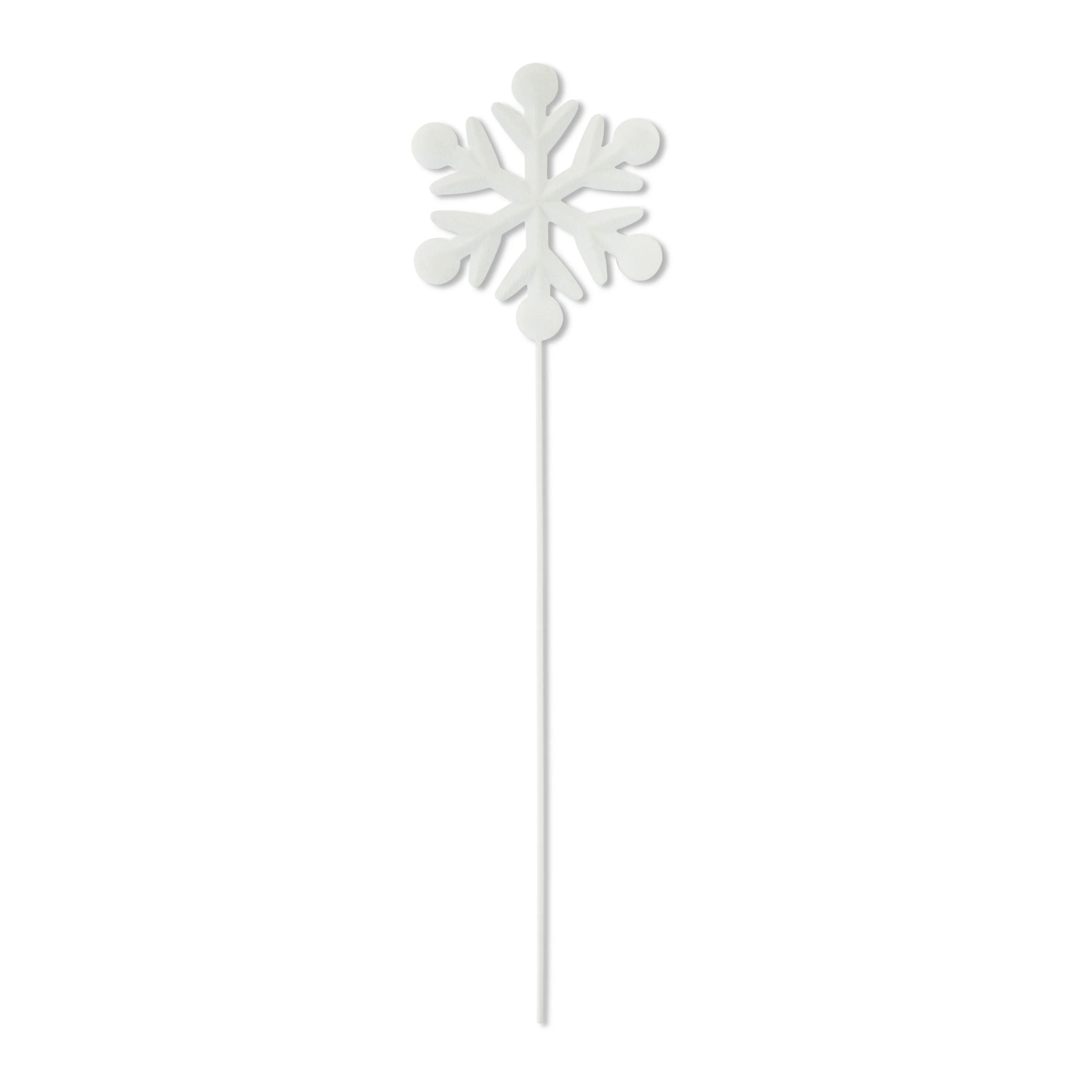 White Metal Snowflake Christmas Yard Stake Sign, 17", by Holiday Time | Walmart (US)