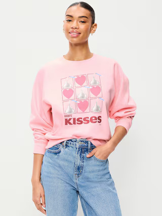 Oversized Raglan Graphic Sweatshirt | Old Navy (US)