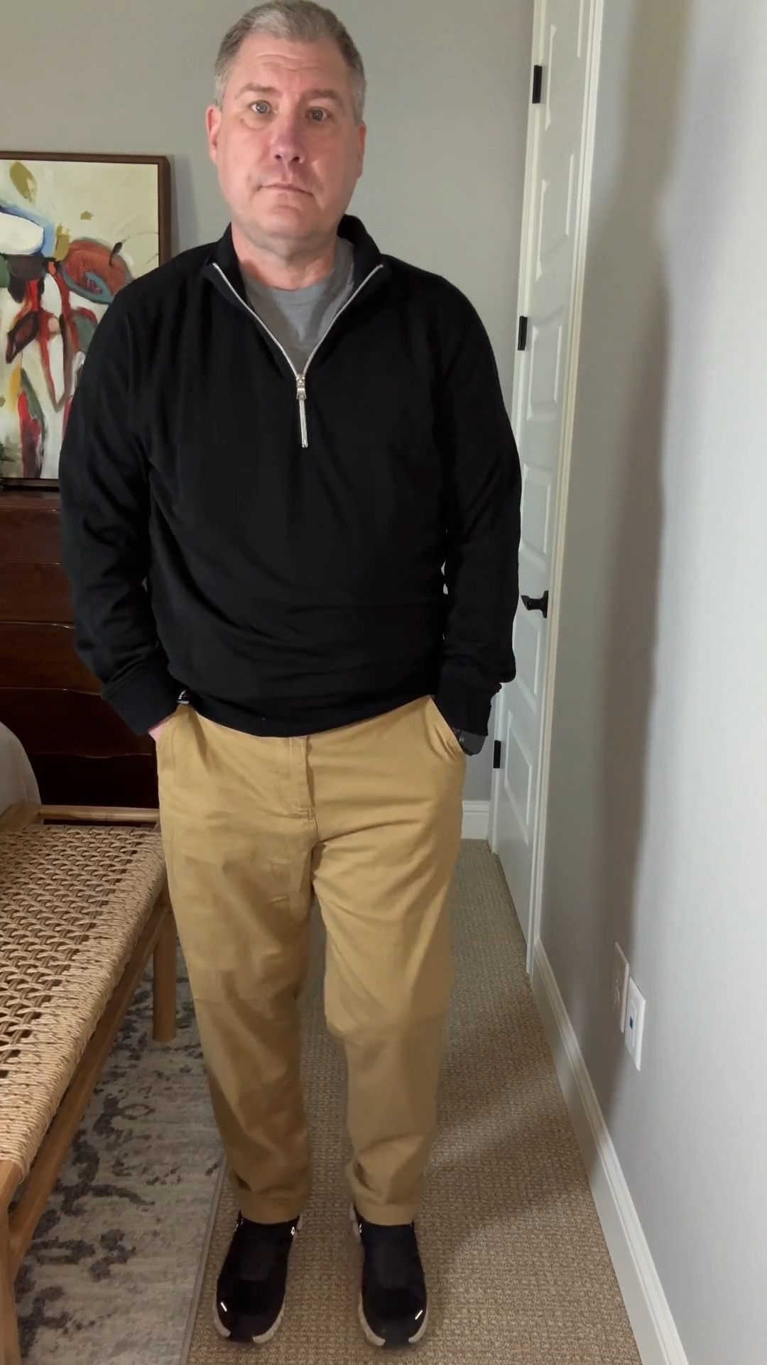 Men’s khakis that are the perfect mix of comfort and style! These super soft, elastic-waist pants are versatile enough to wear anywhere—whether it’s a casual day out or a laid-back evening. 🏙️✨ Just a heads up: Make sure to check the sizing chart—my husband, who normally wears a size 36, found that he needed to size up to a 38 XL for the perfect fit. 

#LTKMens