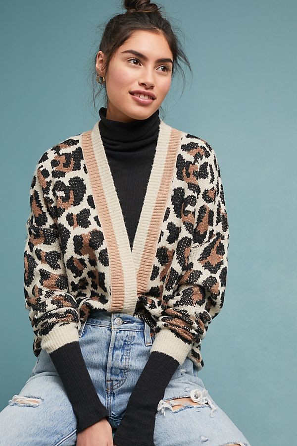 Luella Leopard Cardigan | Anthropologie (US)