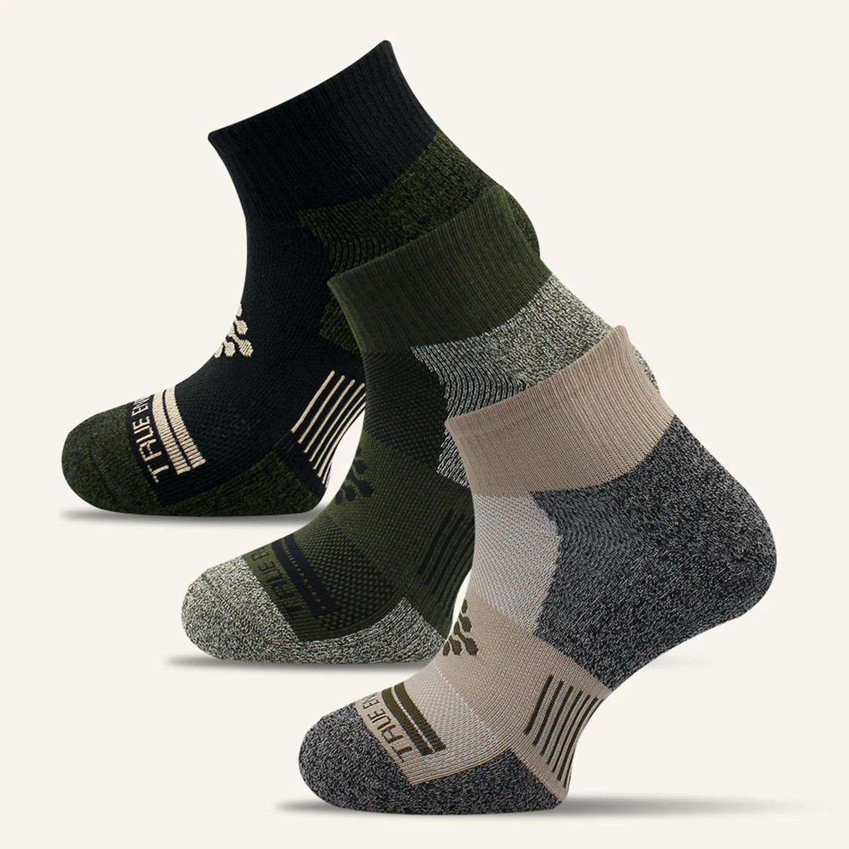 Women's Athletic Colorful Quarter Socks- 3 Pair | TRUEENERGY Socks