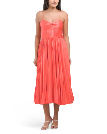 Krisley Pleated Midi Dress | TJ Maxx