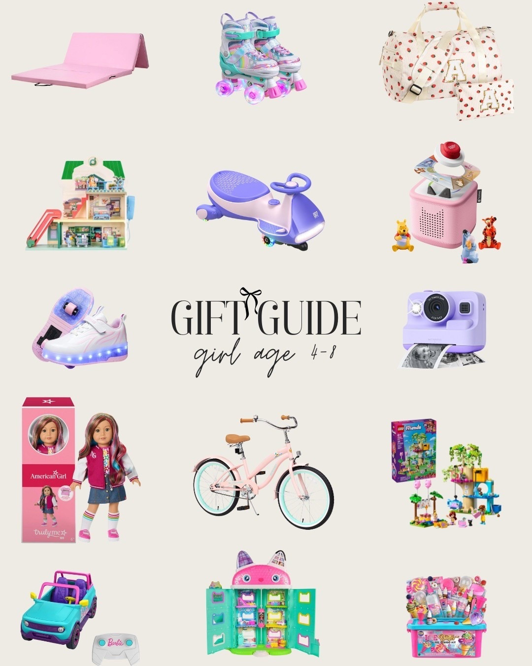 Gift guide GIRL age 4-8