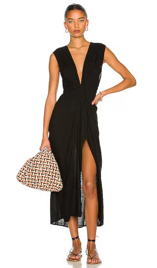 Down The Line Cover Up in Black | Revolve Clothing (Global)