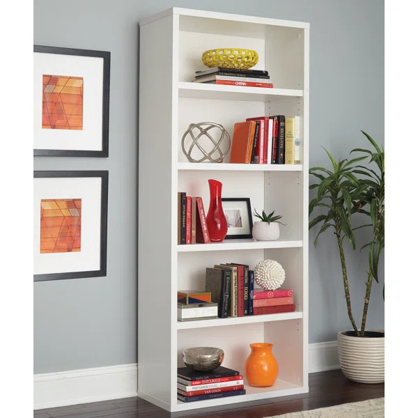 White Decorative Standard Bookcase | Wayfair North America