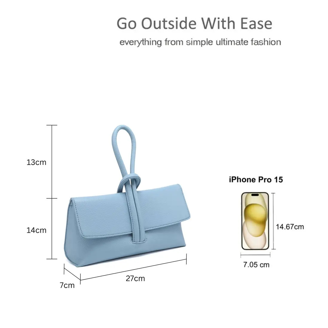 Bags & Purses | Magnetic Flap Tie Closure Clutch Bag | Pluspup | Debenhams UK