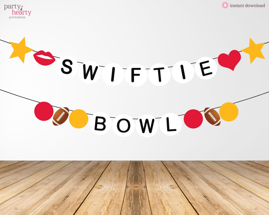 Printable Friendship Bracelet Banner for the Swiftie Bowl 2024 LVIII 58 Football Banner, Instant ... | Etsy (US)