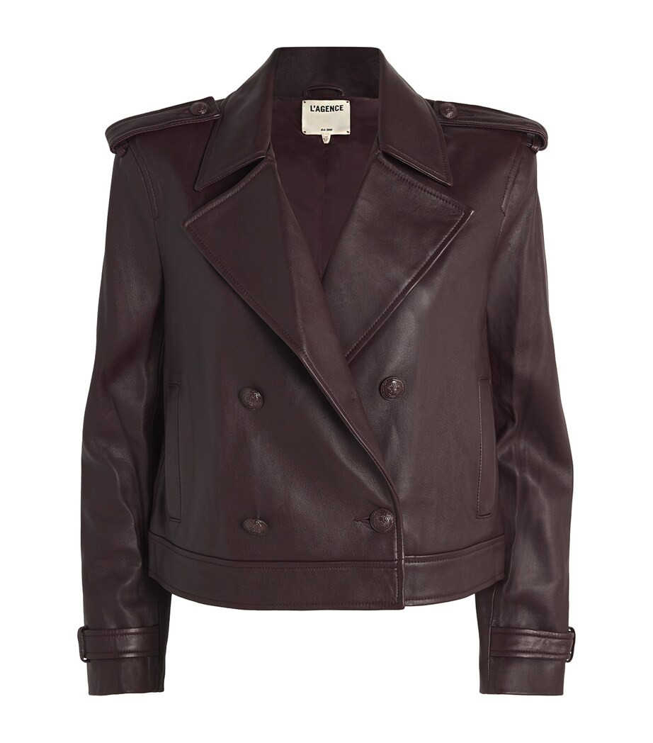 Leather Xoey Cropped Jacket | Harrods