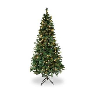 6 ft. Prelit Incandescent Douglas Fir Artificial Christmas Tree with 150 UL-Rated Warm White Ligh... | The Home Depot
