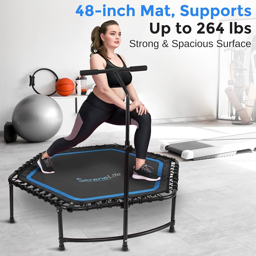SereneLife 40"/48" Mini Trampoline Fitness Adults & Kids, Exercise Fitness Rebounder Indoor and O... | Amazon (CA)