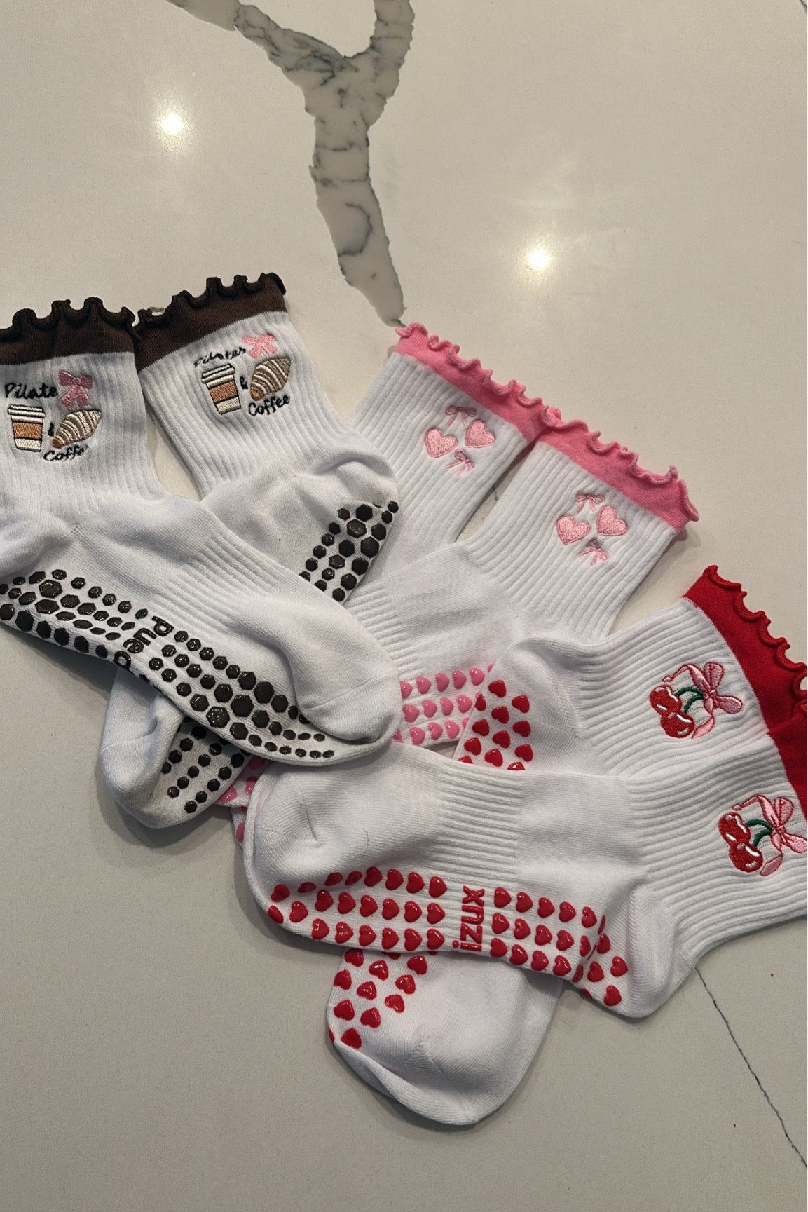 New Pilates socks 🧦 🎀

#pilates 

#LTKMostLoved #LTKStyleTip #LTKPetite