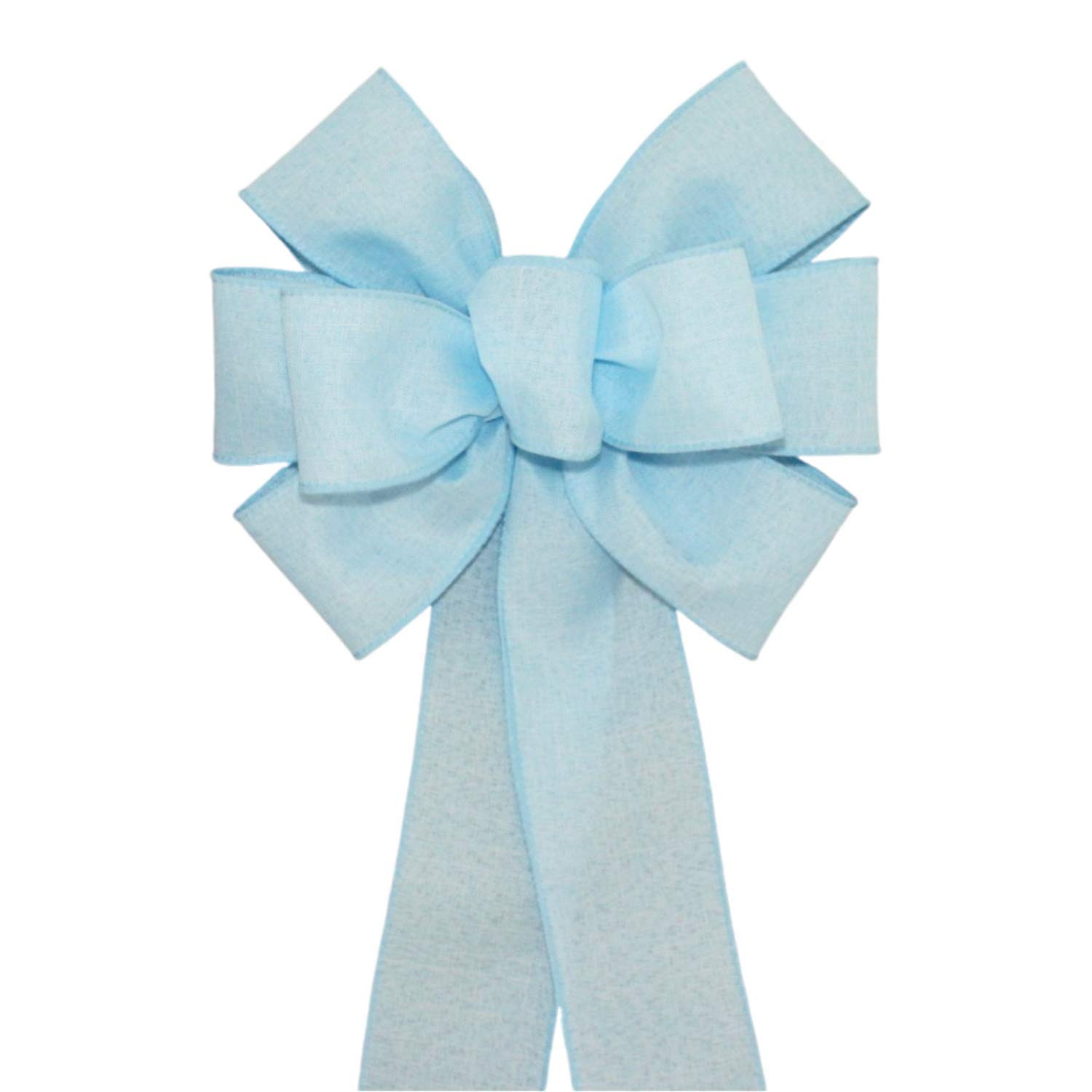 Light Blue Rustic Wreath Bow - Spring Bow by Package Perfect Bows - Made in USA (8 inch bow) | Amazon (US)
