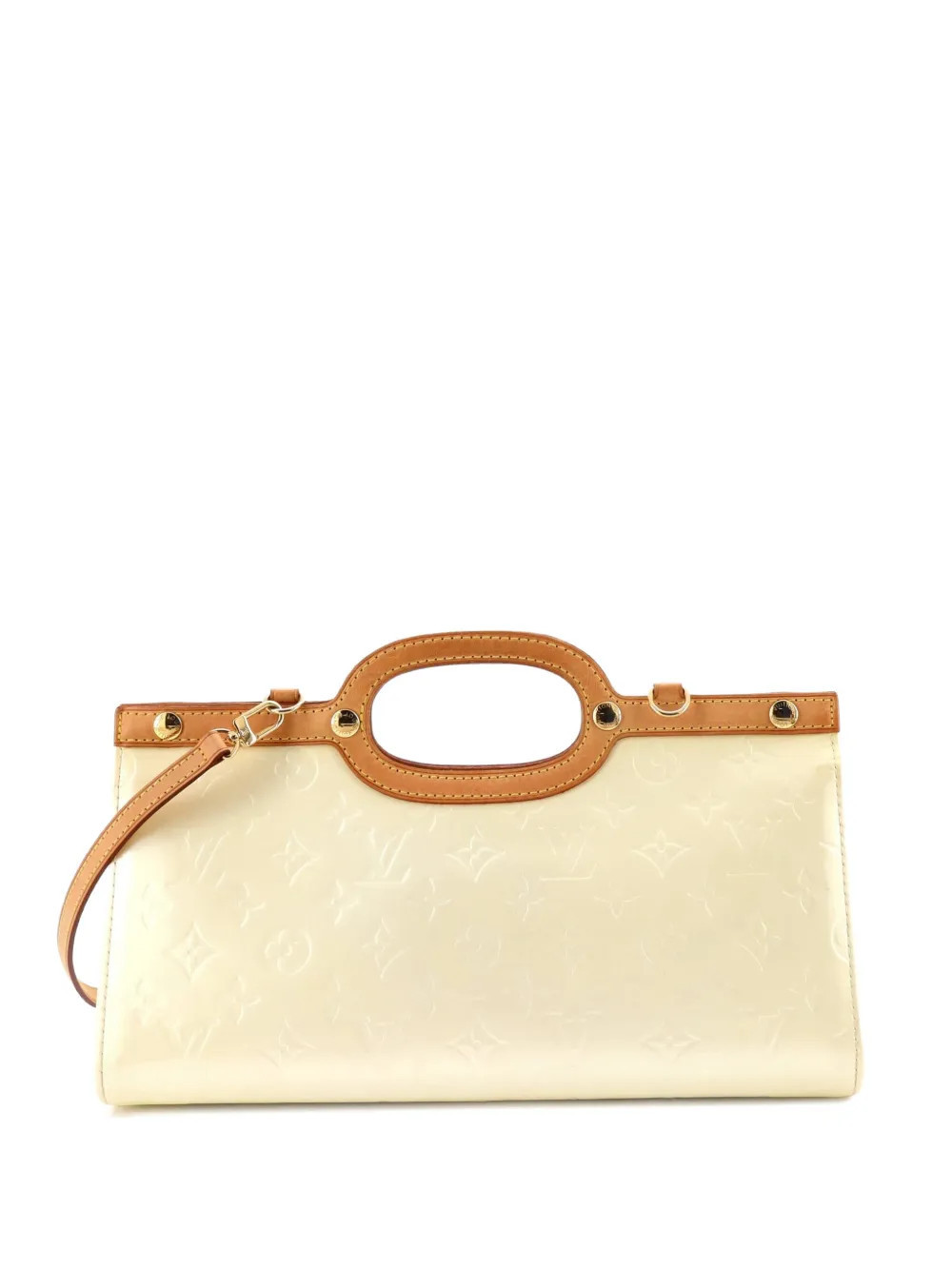 Louis Vuitton Pre-Owned Roxbury Drive Handbag Monogram Vernis satchel - Yellow | Farfetch Global