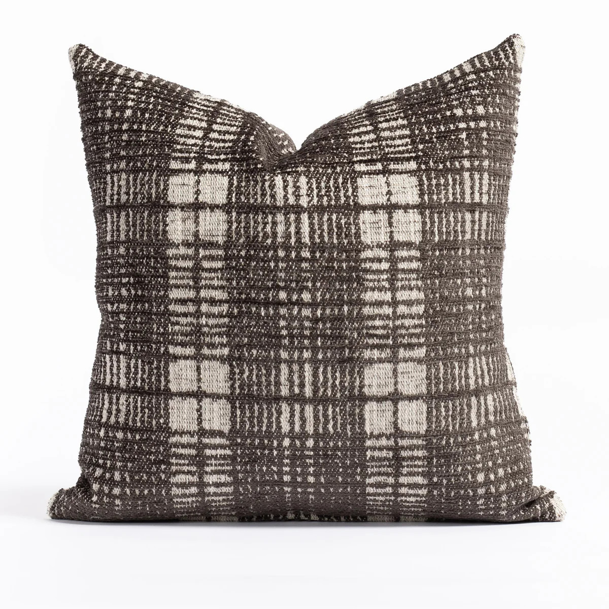 Jasper Plaid 20x20 Pillow, Onyx | Tonic Living
