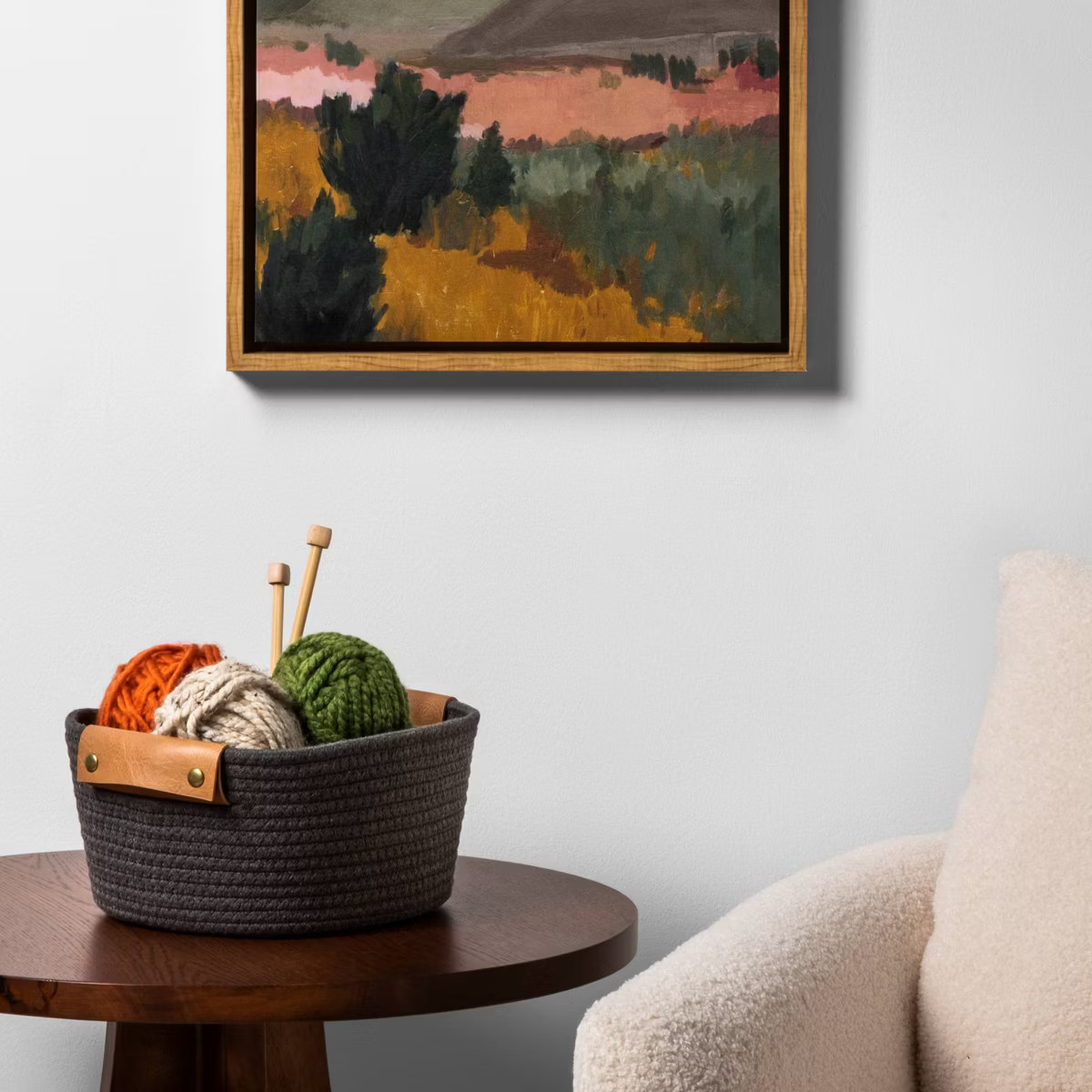 11" Small Coiled Rope Warm Gray Charcoal - Brightroom™ | Target