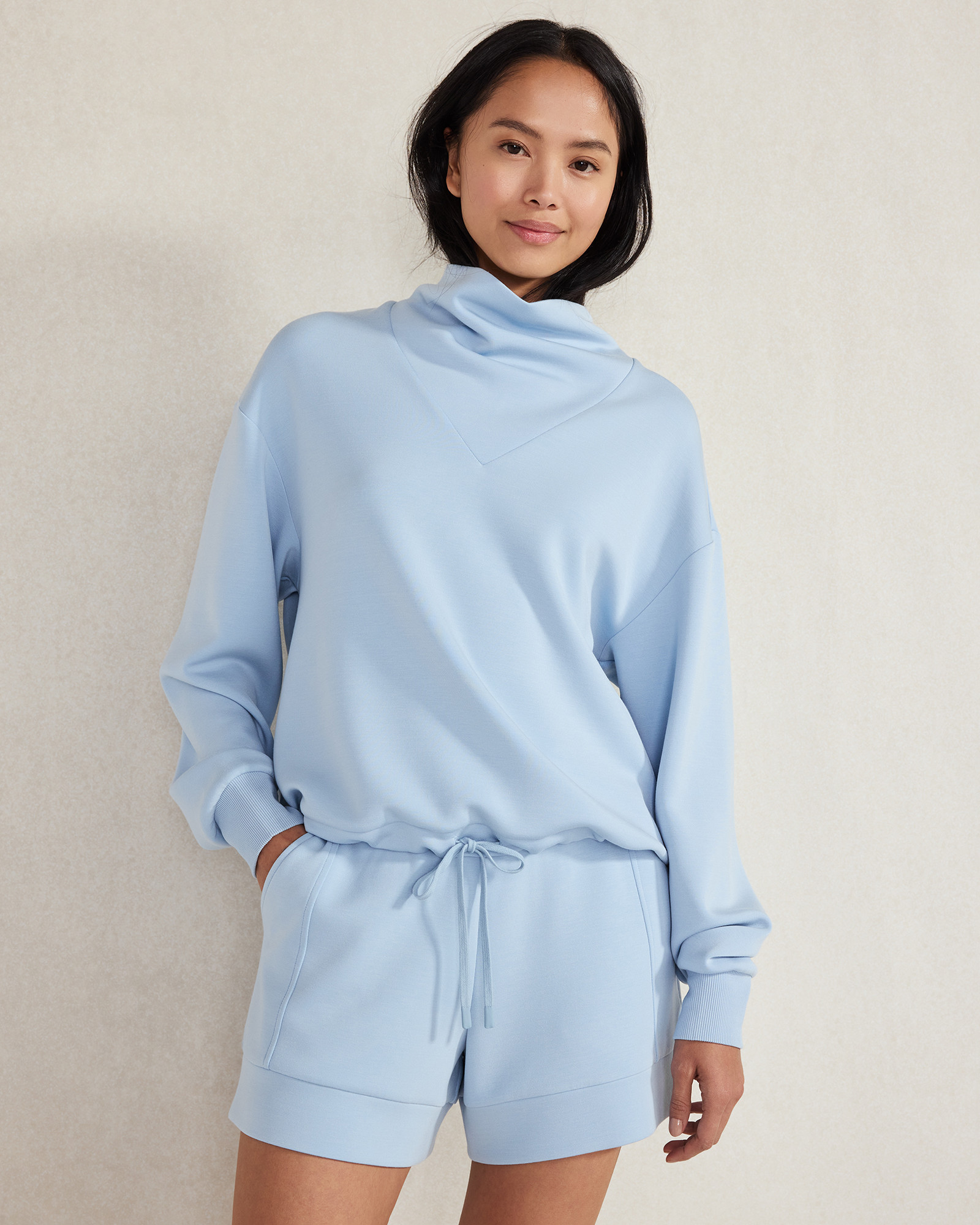 Varley Betsy Sweat | Cashmere Blue | XL | Haven Well Within