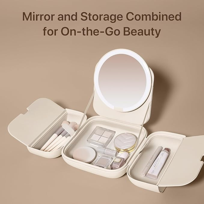 AMIRO M2 LumoCube Makeup Mirror with Bag - Portable LED Makeup Mirror with Lights, 5-Level Bright... | Amazon (US)