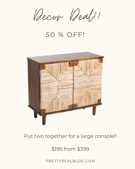 Banana leaf cabinet, woven cabinet, console, closed storage 

#LTKhome