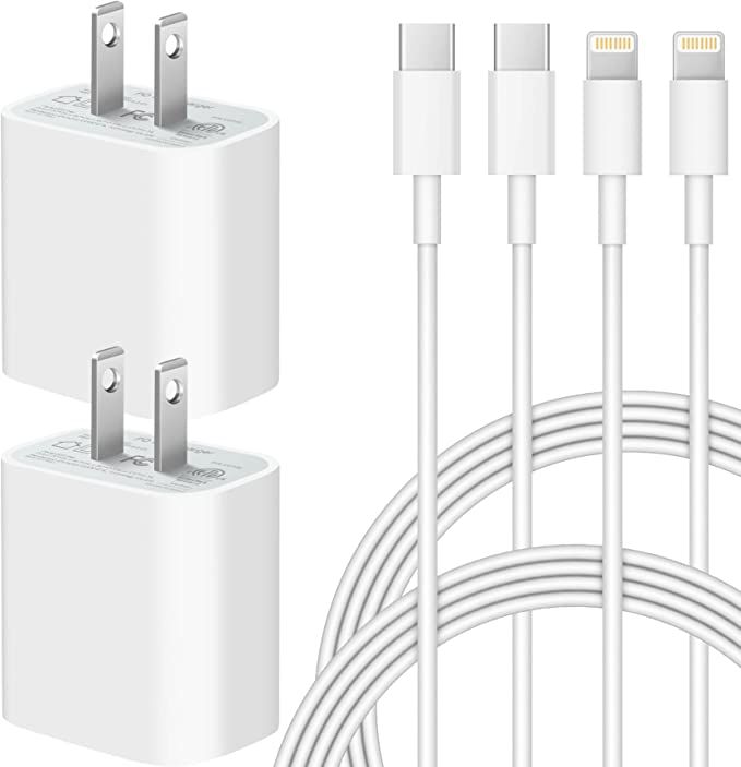 iPhone Super Fast Charger[Apple MFi Certified] 20W USB C Wall Charger with 6FT Fast Charging Fast... | Amazon (US)