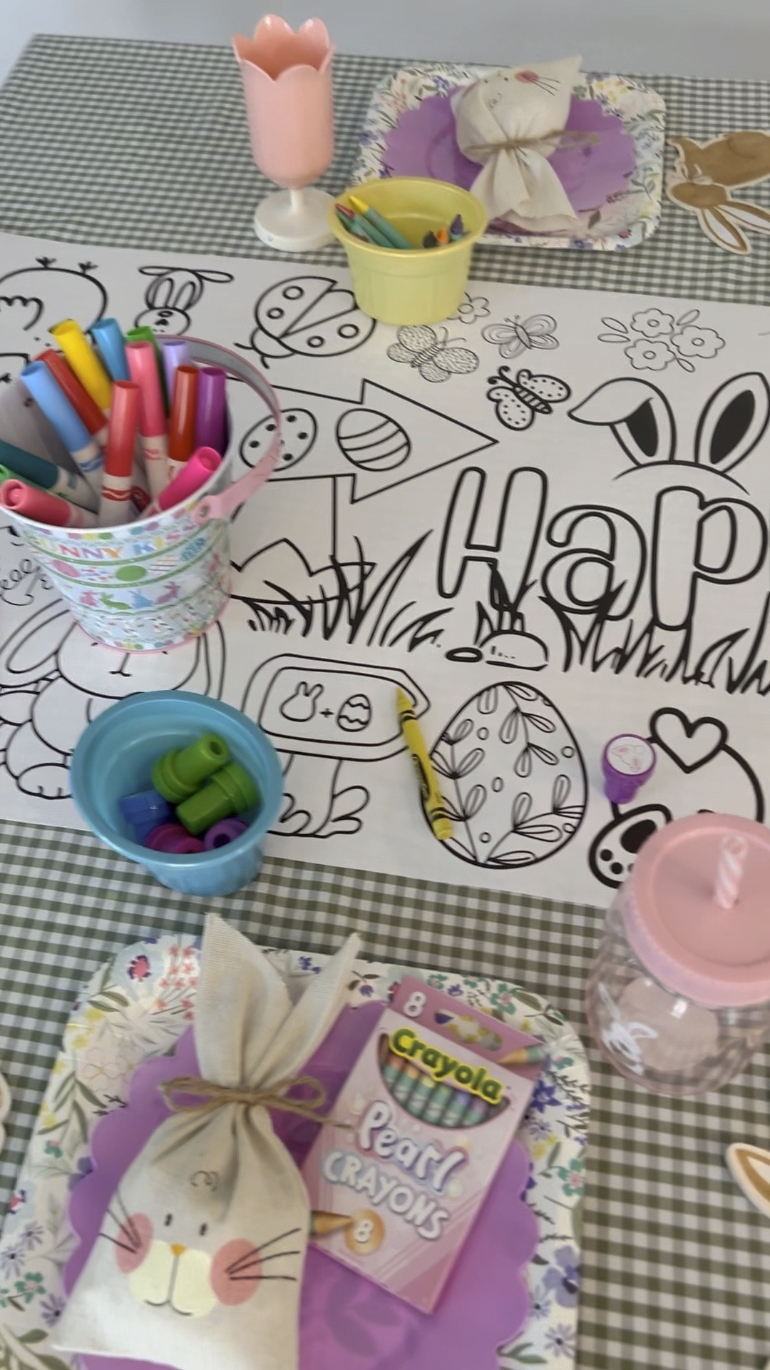 Kids' Coloring Table for Easter!
Use code CELEBRATE for
20% off this Cedar Tree Lane table runner! Then add art supplies like crayons, markers, stamps and stickers and let the kids get creative It's the best way to entertain them while the adults enjoy dinner and conversation!
#eastertable #easterkids
#arttable #easter
#kidsactivities

#LTKkids #LTKparties #LTKSeasonal