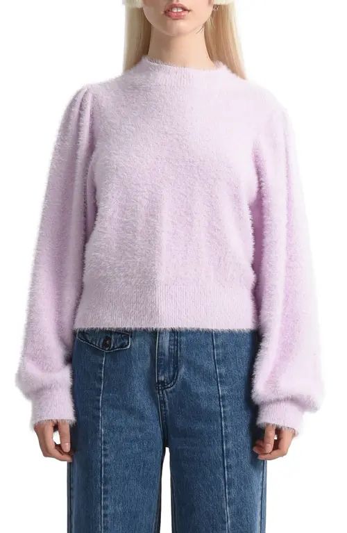 Molly Bracken Cozy Mock Neck Sweater in Lilac at Nordstrom, Size Small | Nordstrom