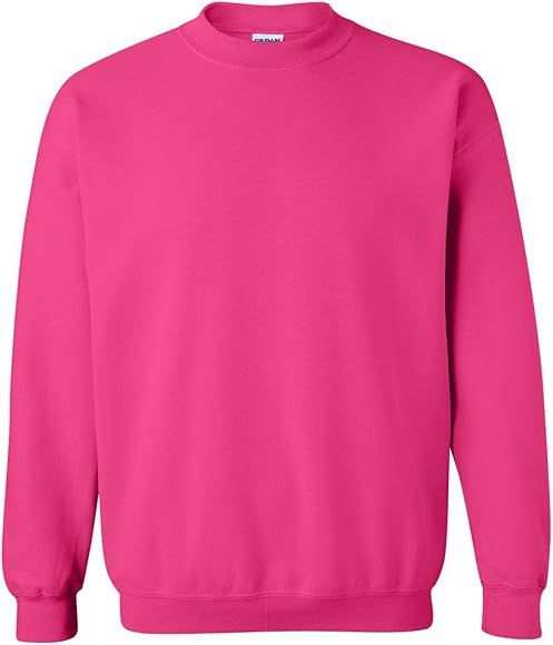 Gildan Activewear 50/50 Crewneck Sweatshirt, M, Heliconia | Amazon (US)