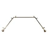 Rod Desyne 13/16" Moyat Bay Window Curtain Rod, 20-36", 38-72", Antique Brass | Amazon (US)