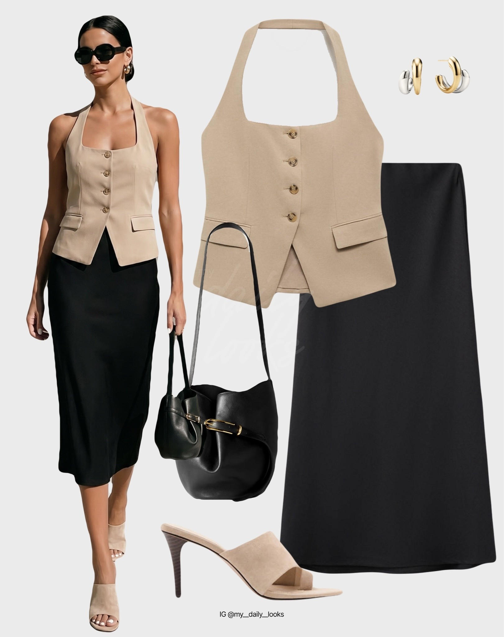 Classy & chic summer outfit 🖤

Tags: summer outfits, linen waistcoat, midi skirt, office look, capsule wardrobe, high street, everyday essentials, summer shorts outfits, summer outfit finds, casual summer outfits, summer outfit ideas, summer fashion finds.

#LTKsummer #LTKstyletip #LTKbag