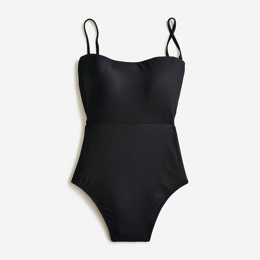 Cutout tie-back one piece | J.Crew US