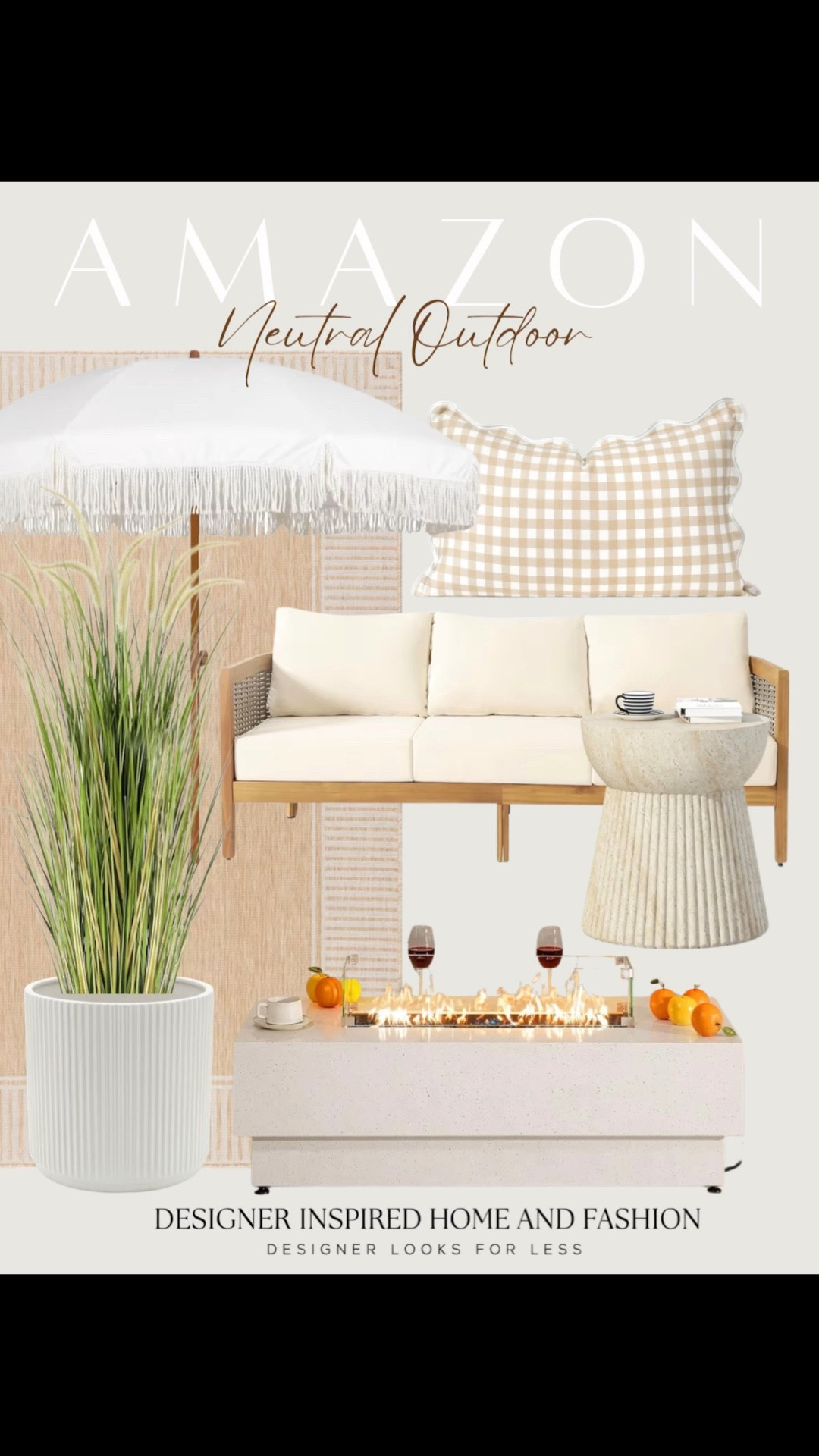 Amazon neutral outdoor finds

#LTKHome #LTKSeasonal
