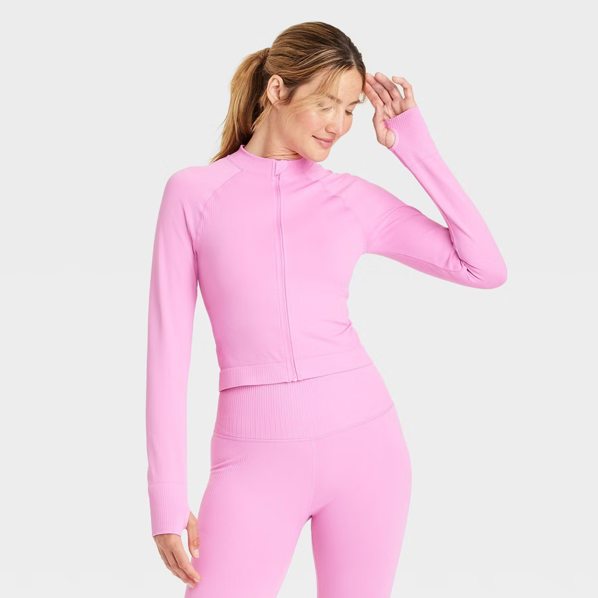 Women's Seamless Fitted Full Zip Jacket - JoyLab™ | Target