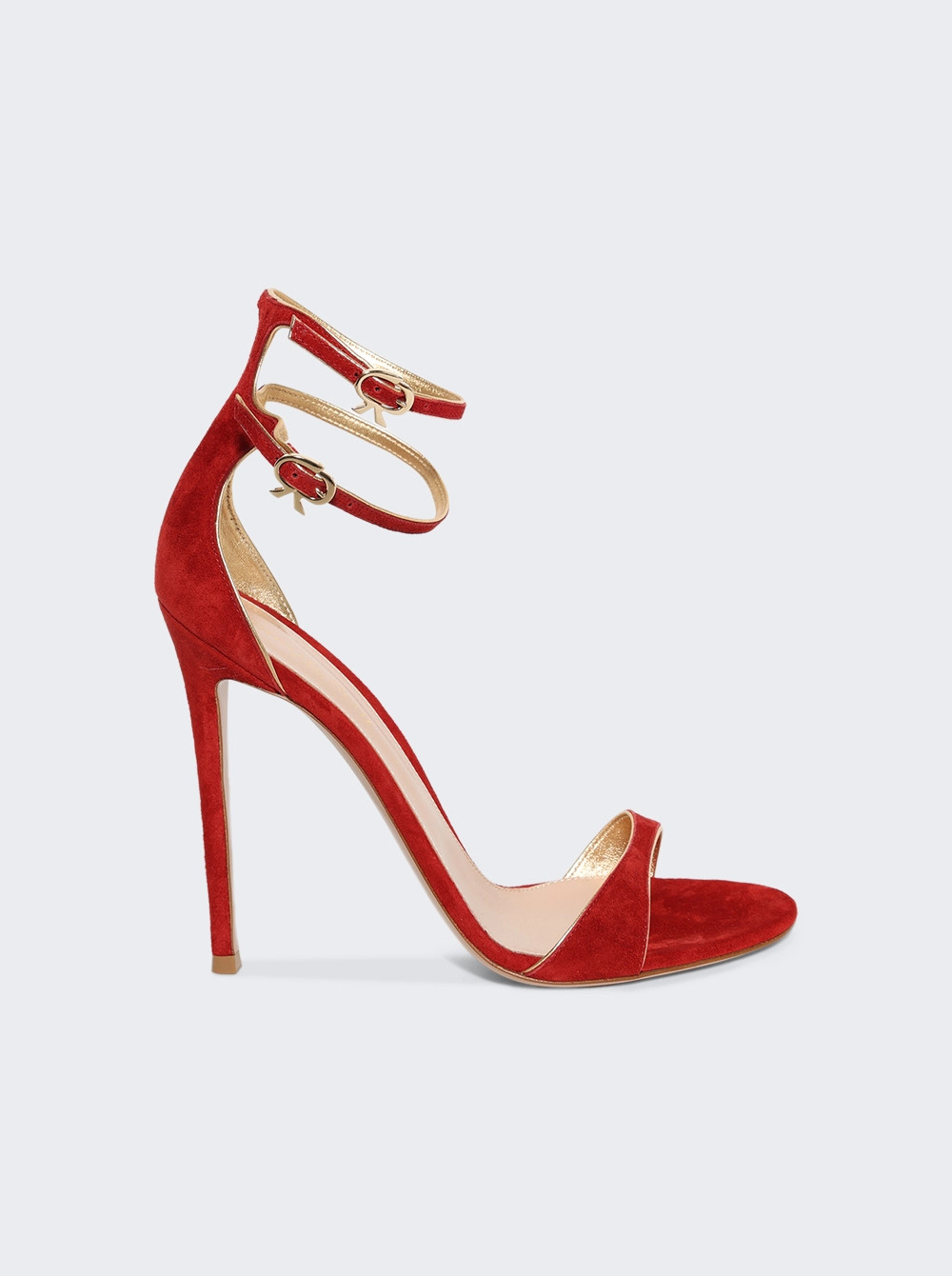 Victorine High Heel Sandals Red And Gold  | The Webster | The Webster