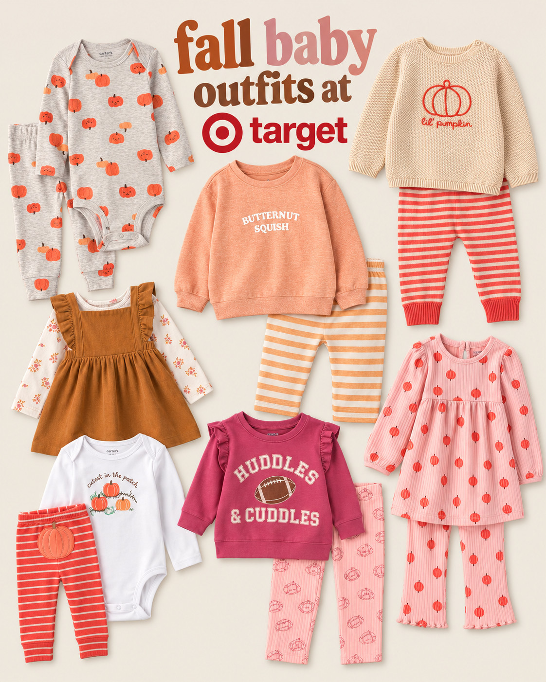 Fall baby outfits are just too cute 🍂🎃 These Target finds have me ready for cozy days, pumpkin patches, and all the little fall moments 🤎 

 #LTKmomlife #LTKSeasonal #LTKBaby