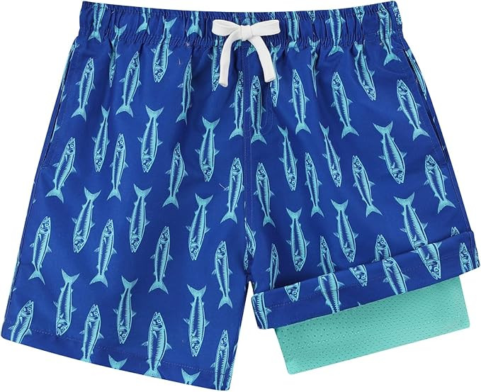 Boys Swim Trunks Compression Liner Bathing Suit Quick Dry Swimsuit 6-20T | Amazon (US)