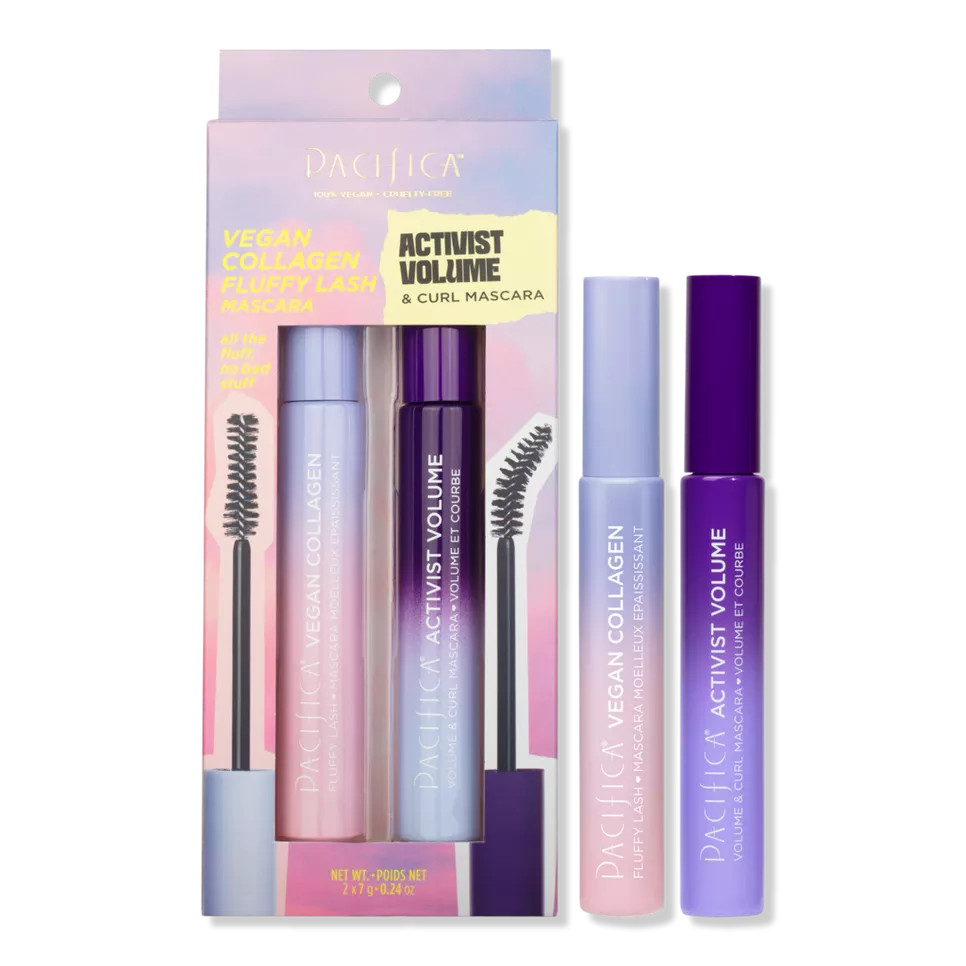 Vegan Collagen Fluffy Lash Mascara and Activist Volume & Curl Mascara Set | Ulta