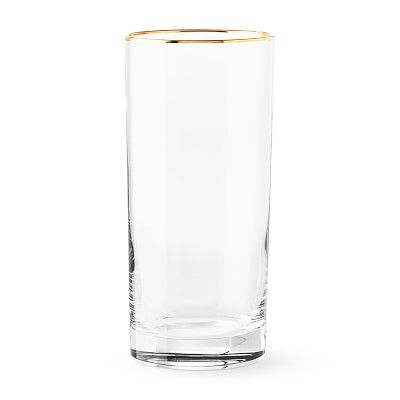 Gold Rim Highball Glasses, Set of 4 | Williams-Sonoma
