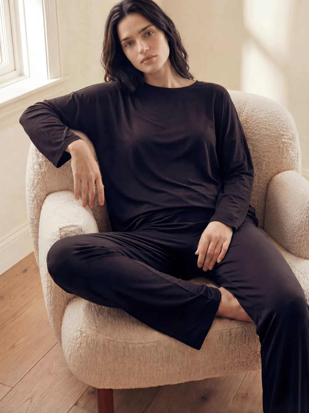 Butter Soft Pajama Set | Long Sleeve Tee & Pant | Public Veil