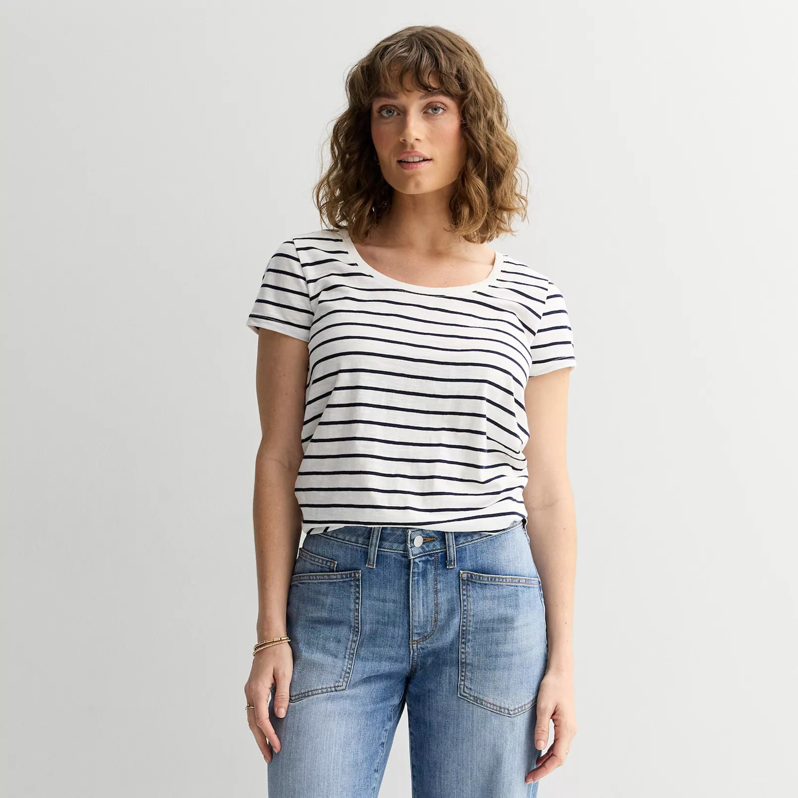 Women's Sonoma Goods For Life® Everyday Short Sleeve Scoop Tee | Kohl's