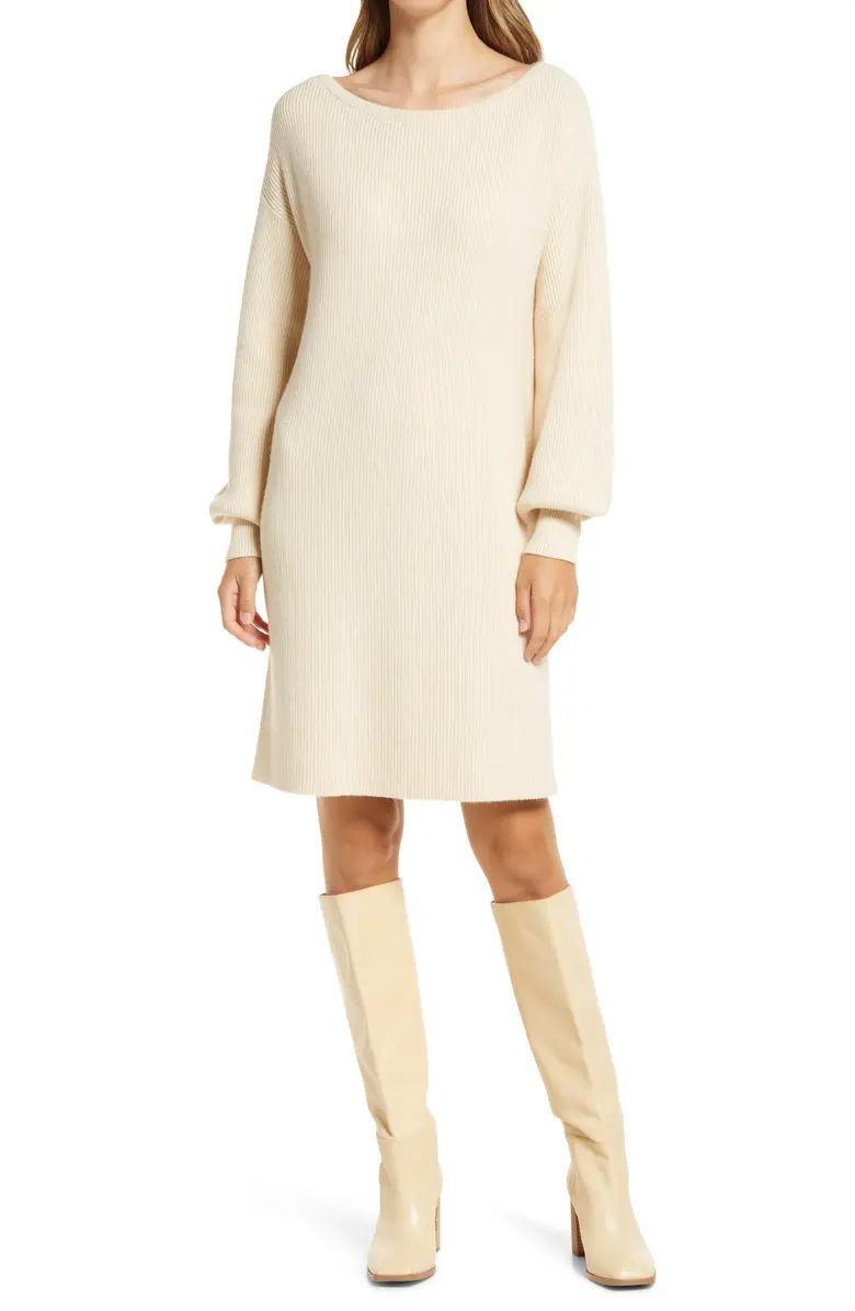 Puff Sleeve Sweater Dress | Nordstrom