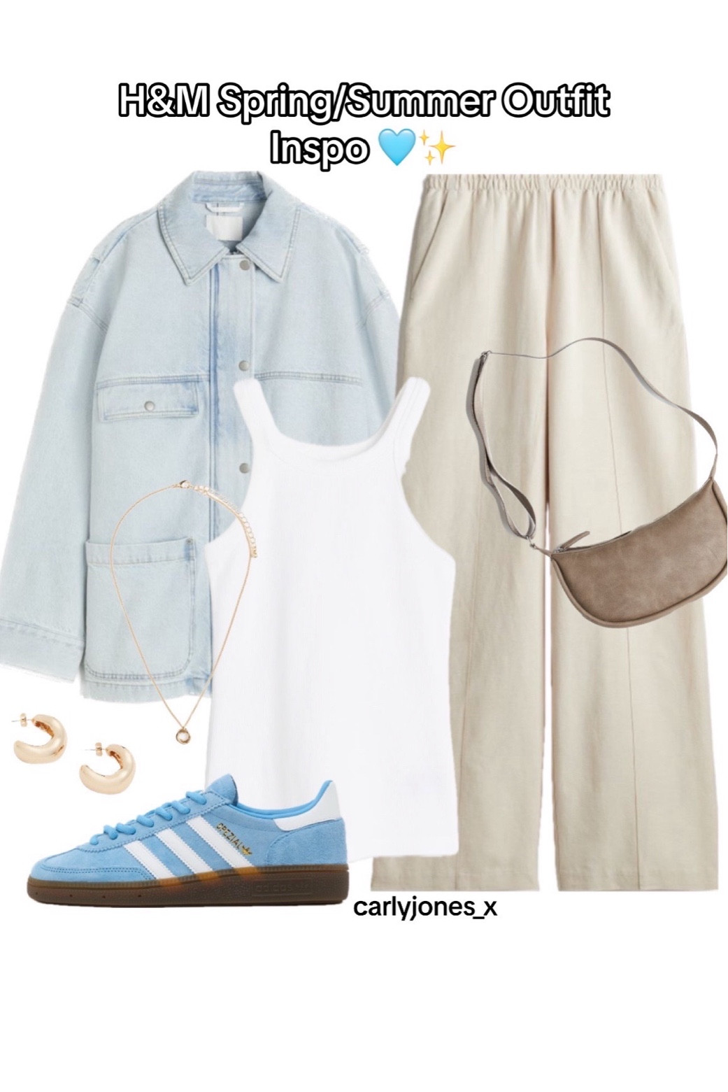 H&M spring summer outfit inspo!
H&M outfit, new in H&M, H&M summer, summer outfit, spring outfit, brunch outfit, casual outfit, outfit inspo, ootd, outfit of the day, linen trousers outfit, denim jacket outfit, capsule wardrobe, adidas spezial outfit 🩵

#LTKshoecrush #LTKfindsunder100 #LTKstyletip