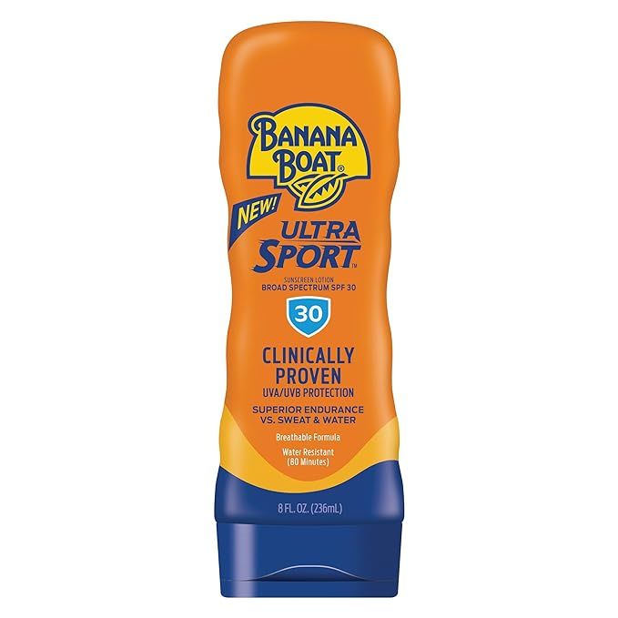 Banana Boat Ultra Sport Sunscreen Lotion, Broad Spectum SPF 30, 8 Fl Oz | Amazon (US)