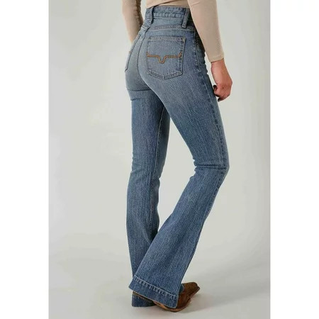 Kimes Ranch Women s Jennifer Medium Wash High Rise Stretch Trouser Jeans - EJW112432-63 0W x 36L | Walmart (US)