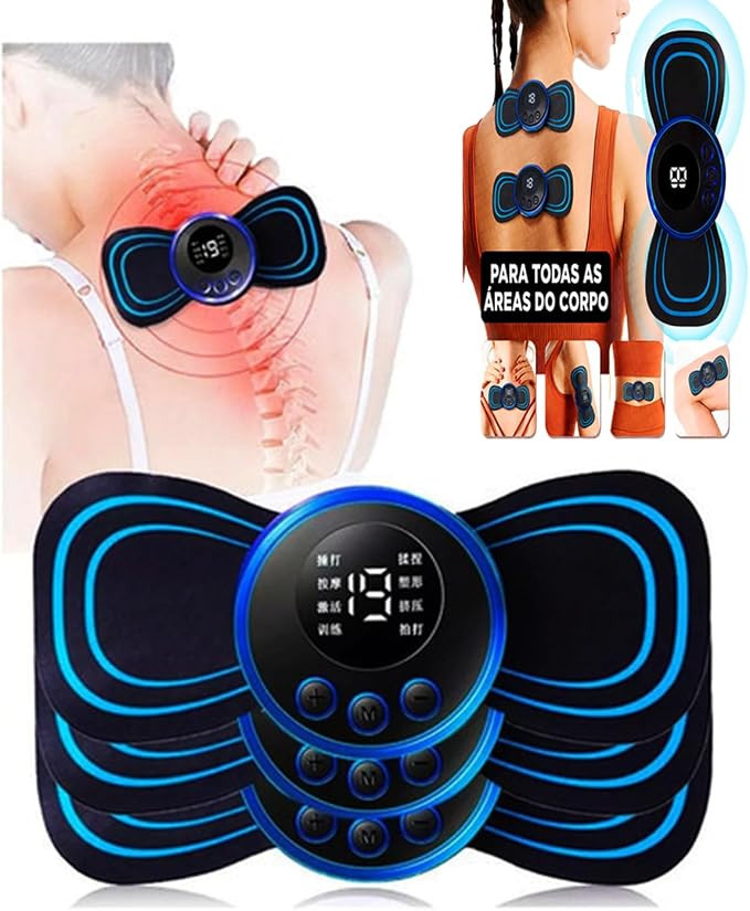 Kit 3 Massageador Portátil Recarregável Dor Pescoço Coluna | Amazon (BR)