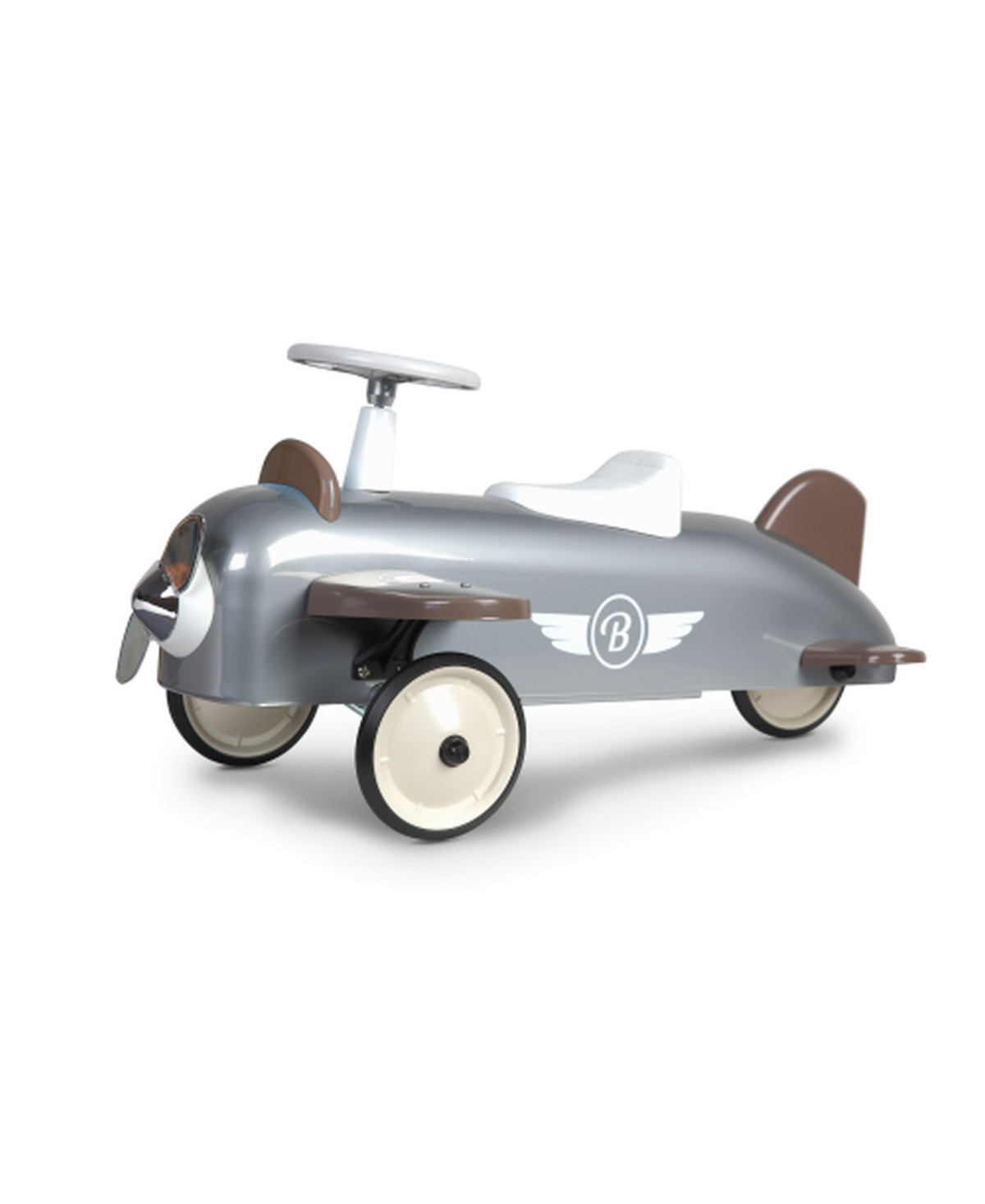 Metal Ride-On Plane - Silver | Macy's