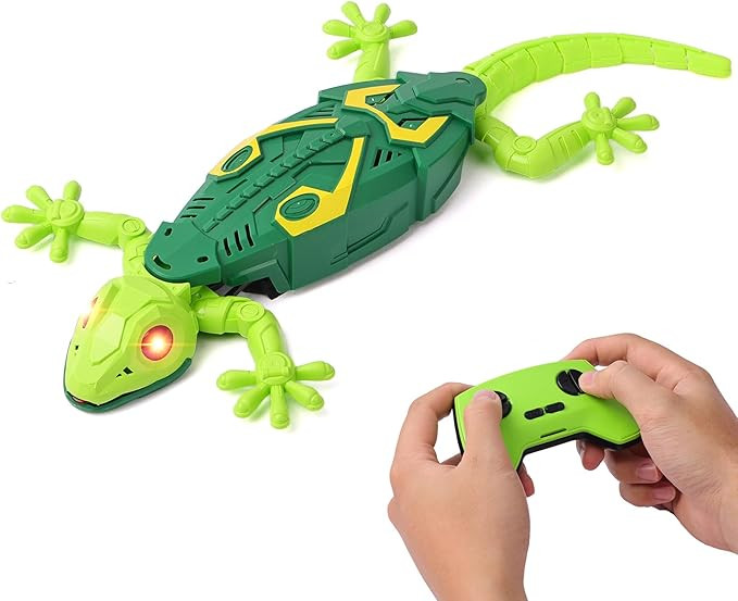 RC Wall Crawler Gecko, Rechargeable Remote Control Robot Kids Toys, Wall Climbing Funny Prank Toy... | Amazon (US)