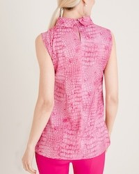 Croco-Print Mockneck Top | Chico's